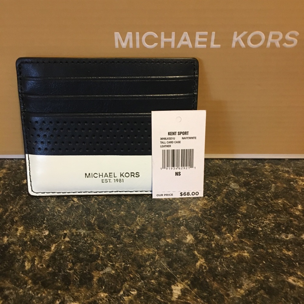Michael Kors tall card case leather Kent Sport